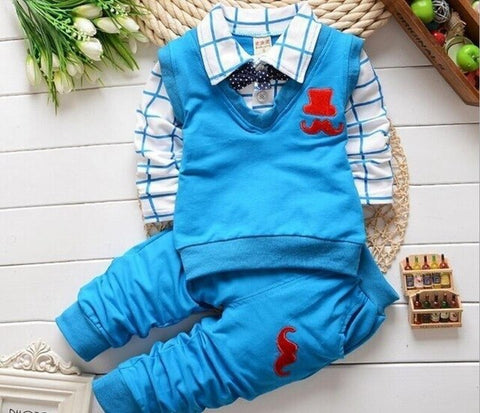 Spring Autumn Baby Boy Clothing Sets Kids Clothes Set Boys Cotton Long Sleeve t-shirts+pants Sports Suit Kids Tracksuit