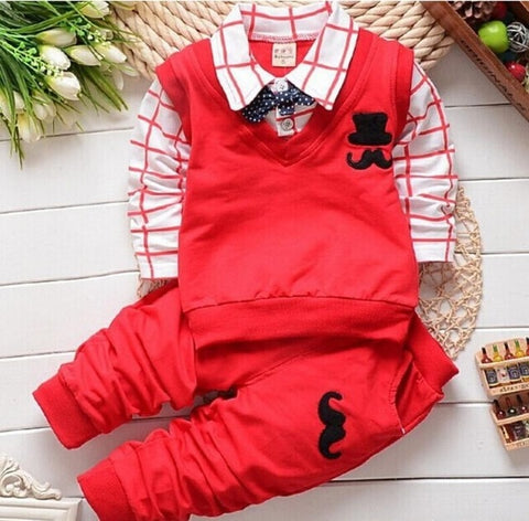 Spring Autumn Baby Boy Clothing Sets Kids Clothes Set Boys Cotton Long Sleeve t-shirts+pants Sports Suit Kids Tracksuit