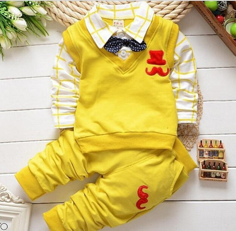 Spring Autumn Baby Boy Clothing Sets Kids Clothes Set Boys Cotton Long Sleeve t-shirts+pants Sports Suit Kids Tracksuit