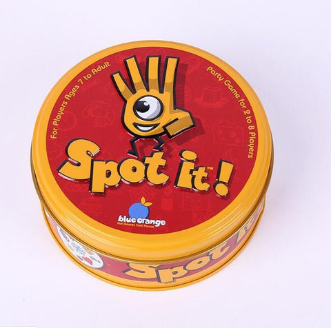 spot it  and dobble card game table