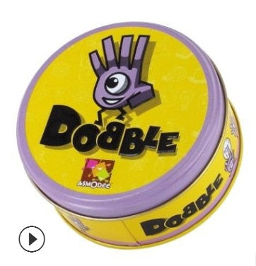 spot it  and dobble card game table
