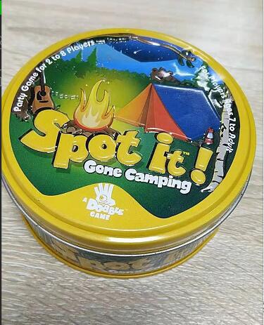 spot it  and dobble card game table