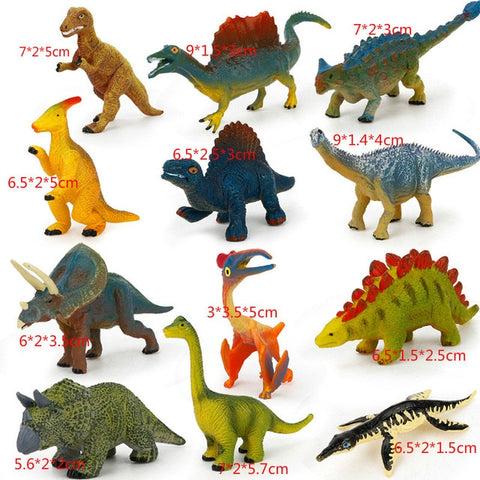 New Soft Rubber Animal Figure Education Toys for Kids 12 Kinds Simulation Dinosaur Insect Action Figures Children Toys