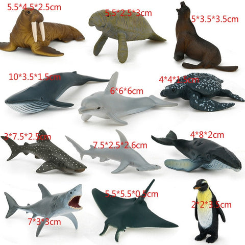 New Soft Rubber Animal Figure Education Toys for Kids 12 Kinds Simulation Dinosaur Insect Action Figures Children Toys