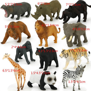 New Soft Rubber Animal Figure Education Toys for Kids 12 Kinds Simulation Dinosaur Insect Action Figures Children Toys