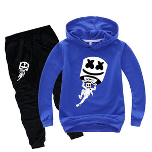 Kids Tracksuit Boys Clothes Set DJ Music Hoodies and Pants Teenage Sportwear Clothing Battle Royale Sport Suit for Girl Autumn