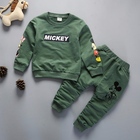 New Spring Autumn Children Clothing Boys Cartoon Casual Sports T-shirt Pants 2pcs/Set Infant Outfit Kids Clothes Suit Tracksuits