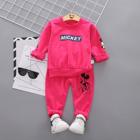 New Spring Autumn Children Clothing Boys Cartoon Casual Sports T-shirt Pants 2pcs/Set Infant Outfit Kids Clothes Suit Tracksuits