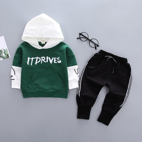 New Spring Autumn Children Clothing Boys Cartoon Casual Sports T-shirt Pants 2pcs/Set Infant Outfit Kids Clothes Suit Tracksuits