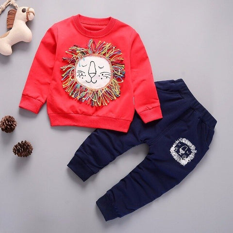 New Spring Autumn Children Clothing Boys Cartoon Casual Sports T-shirt Pants 2pcs/Set Infant Outfit Kids Clothes Suit Tracksuits