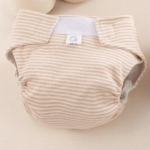 Color Cotton Nappy Baby Organic Cloth Diapers Prevent Side Leakage Breathable Diaper Pants Stripe