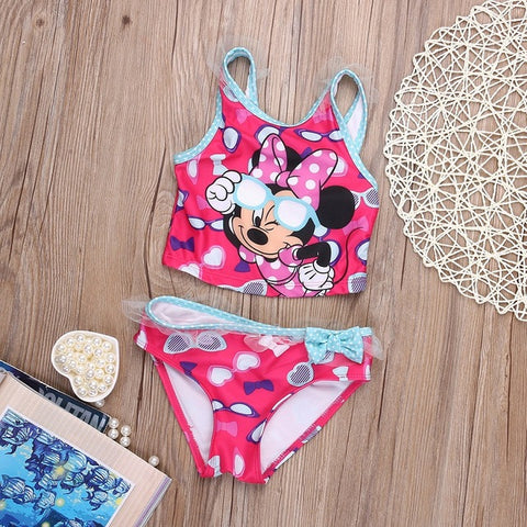 Fashion Junior Girls Swimsuit Child 2016 Summer Children Bikini Brand New Kids Swimwear for Girls Designer Baby Girl Clothing