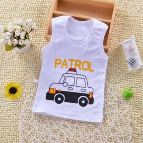 Summer Cute Cartoon 2PCS Kids Baby Boys Girls Floral Vest Top Shorts Pants Set Clothes Children Pajamas Girls Clothing Sets DS9