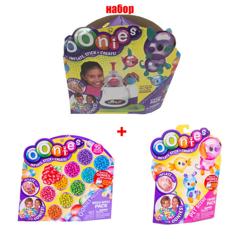 Moscow Warehouse High Quality Magic Oonies Onies Onoies Balloon Creative Sticky Ball Fun Bubble Inflator Toys Gift Onise