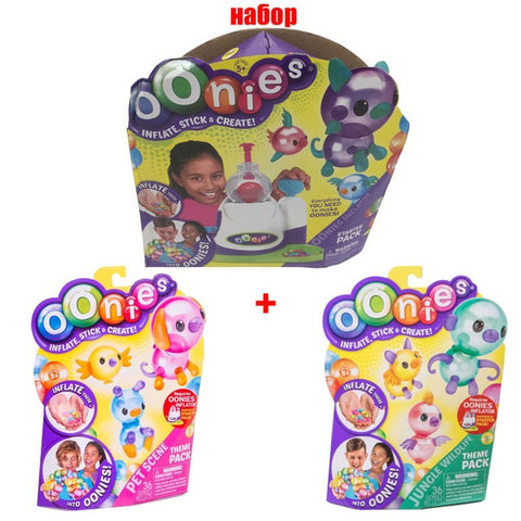 Moscow Warehouse High Quality Magic Oonies Onies Onoies Balloon Creative Sticky Ball Fun Bubble Inflator Toys Gift Onise