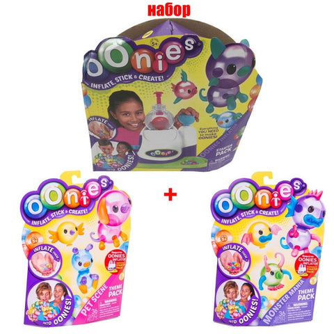 Moscow Warehouse High Quality Magic Oonies Onies Onoies Balloon Creative Sticky Ball Fun Bubble Inflator Toys Gift Onise