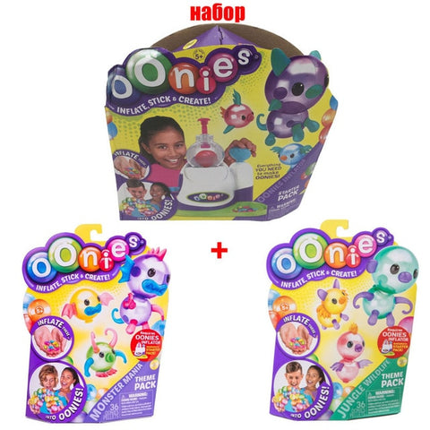 Moscow Warehouse High Quality Magic Oonies Onies Onoies Balloon Creative Sticky Ball Fun Bubble Inflator Toys Gift Onise