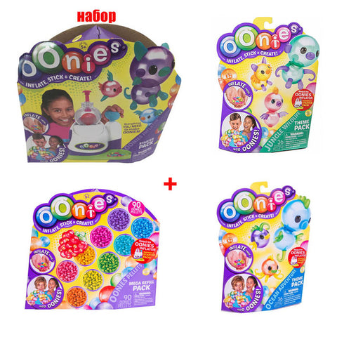 Moscow Warehouse High Quality Magic Oonies Onies Onoies Balloon Creative Sticky Ball Fun Bubble Inflator Toys Gift Onise