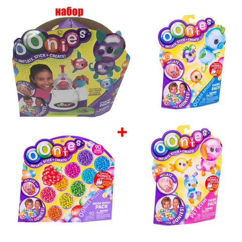 Moscow Warehouse High Quality Magic Oonies Onies Onoies Balloon Creative Sticky Ball Fun Bubble Inflator Toys Gift Onise