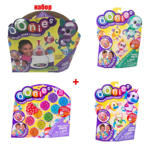 Moscow Warehouse High Quality Magic Oonies Onies Onoies Balloon Creative Sticky Ball Fun Bubble Inflator Toys Gift Onise