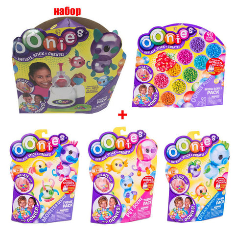 Moscow Warehouse High Quality Magic Oonies Onies Onoies Balloon Creative Sticky Ball Fun Bubble Inflator Toys Gift Onise