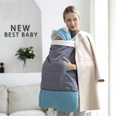 Warm Baby Carrier Cloak Mantle Cover Winter Kangaroo Infant Windproof Strap Hug Quilt For Waist Stool Stroller Accessories