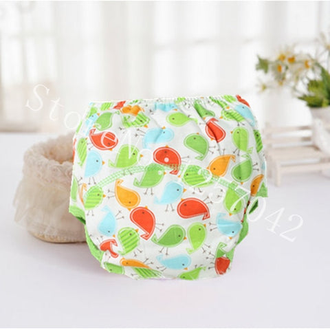 Baby Cotton Training Pants Panties Baby Diapers Reusable Cloth Diaper Nappies Washable Infants Children Underwear Nappy Changing