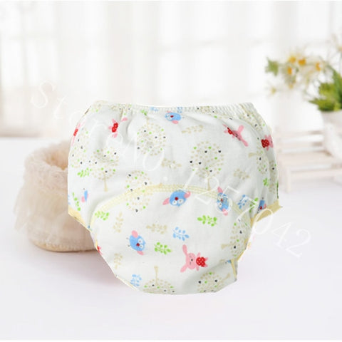 Baby Cotton Training Pants Panties Baby Diapers Reusable Cloth Diaper Nappies Washable Infants Children Underwear Nappy Changing