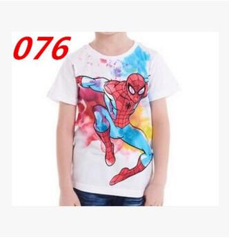 Summer Marvel T-shirt Kids Clothing Super hero T shirt Clothes Captain America Batman Spiderman Superman T shirt Boys Clothing