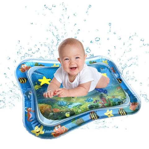 Inflatable Infants Tummy Time Activity Mat Baby Play Water Mat Toys for Kids Mat Summer Swimming Beach Pool Game Baby Gyms Mat