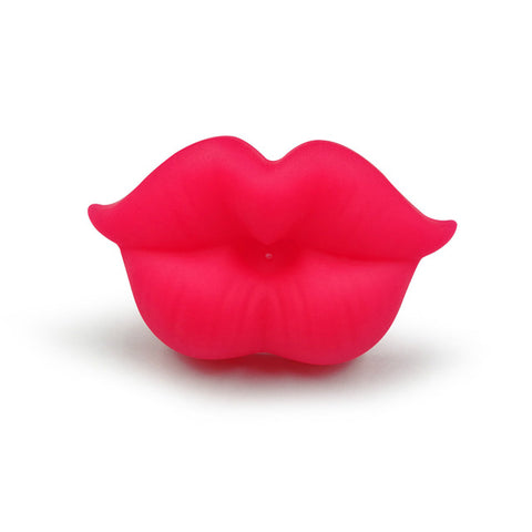 BalleenShiny Safe Baby Red Kiss Lips Pacifier Soother Holder Toys Feeder Toy Infant Silicone Teether Kids Soother Pacifier