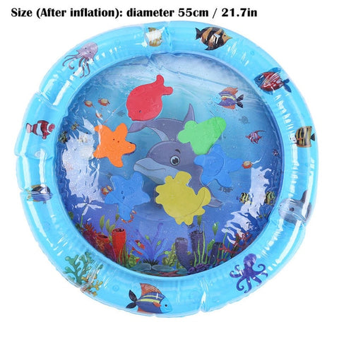 Inflatable Infants Tummy Time Activity Mat Baby Play Water Mat Toys for Kids Mat Summer Swimming Beach Pool Game Baby Gyms Mat