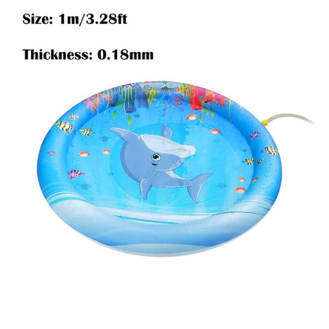 Inflatable Infants Tummy Time Activity Mat Baby Play Water Mat Toys for Kids Mat Summer Swimming Beach Pool Game Baby Gyms Mat