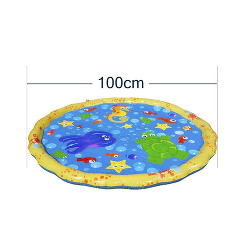 Inflatable Infants Tummy Time Activity Mat Baby Play Water Mat Toys for Kids Mat Summer Swimming Beach Pool Game Baby Gyms Mat