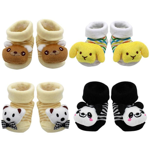 Baby Foot Socks Cartoon Shape Cotton Sock Newborn Floor Wear Anti Slip Shoes Clothing Socks for Baby Play Home Indoor Sock