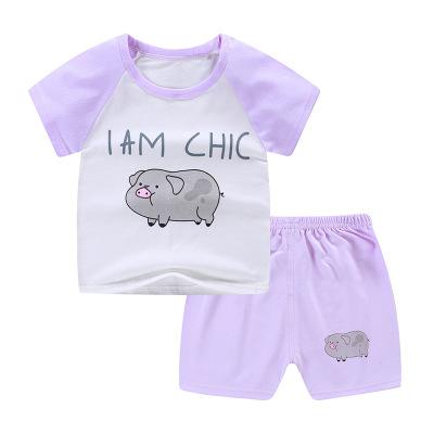 Summer Baby Kids Short Sleeves+Shorts Baby Boy Fashion Clothing Sets Baby Girl Lovely Clothing Outfits