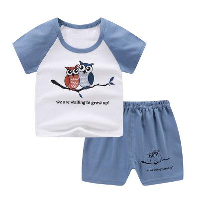 Summer Baby Kids Short Sleeves+Shorts Baby Boy Fashion Clothing Sets Baby Girl Lovely Clothing Outfits