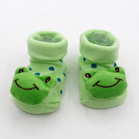 Excellent Quality Baby Girl Foot Socks Funny Happy Socks Newborn Rubber Anti Slip Socks