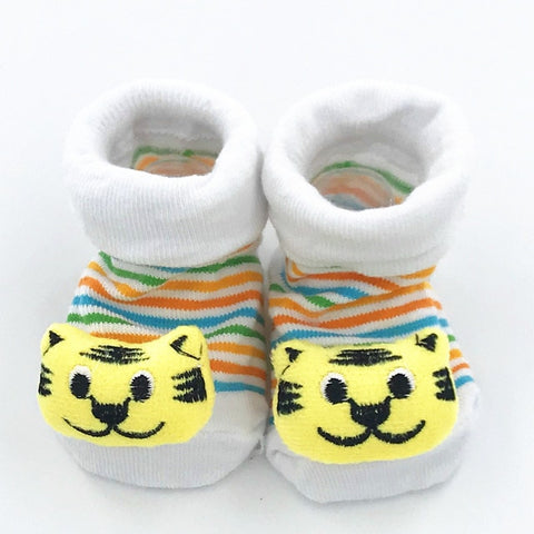 Excellent Quality Baby Girl Foot Socks Funny Happy Socks Newborn Rubber Anti Slip Socks