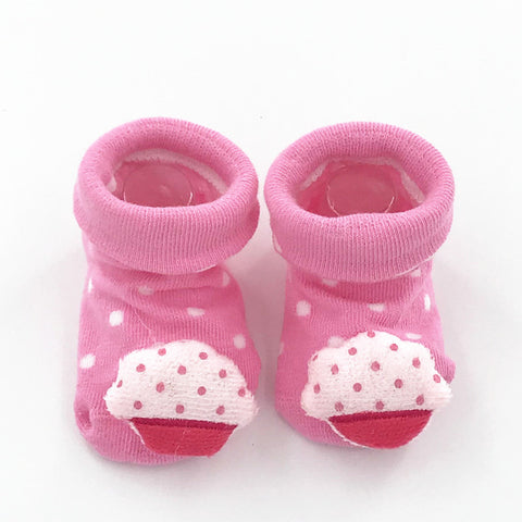 Excellent Quality Baby Girl Foot Socks Funny Happy Socks Newborn Rubber Anti Slip Socks