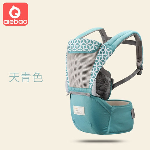 AIEBAO Ergonomic Baby Carrier Infant Kid Baby Hipseat Sling Front Facing Kangaroo Baby Wrap Carrier for Baby Travel 0-36 Months