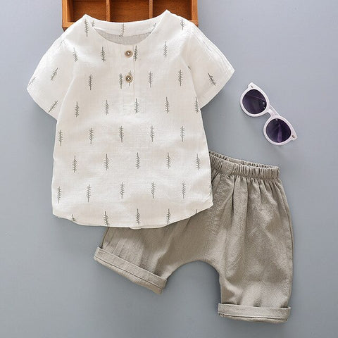 2019 Children Clothing Summer Baby Boys Clothes Set T-Shirt+Shorts 2 Pcs Suits Toddler Boys Clothes Kids Cotton Comfortable Sets