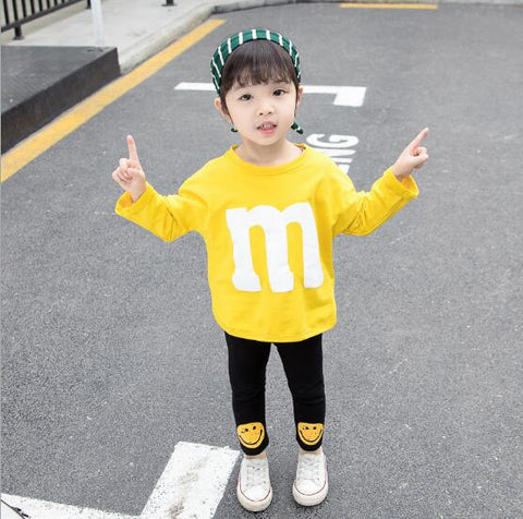 New Summer Kids Clothes Set Girls Clothing Sets Children Printing T-shirt+Pants Suits Baby Girl Clothes Children clothing